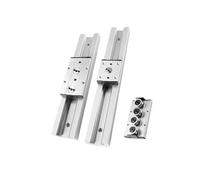 Guide linéaire à double axe intégré SGR20N, longueur 1200-2550 mm, rail coulissant à 3/4 roues SGB20N for routeur CNC(Silver,2250MM)