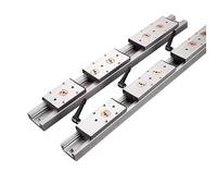 Guide linéaire à double intégré en argent, rail coulissant SGR10E de 32mm, bloc SGB10E, piste de photographie à optique, machines for le travail du bois(SGB10E-5 wheel,900mm)