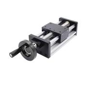 Guide linéaire d'établi manuel, tige de course de 100 à 500MM, optique, Table coulissante manuelle, vis à billes SFU1204 1605 1610 CNC(SFU1610-PlasticWheel,450MM)