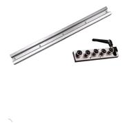 Guide linéaire double axe intégré SGR20, rail SGR20N de 60 mm + bloc à rouleaux SGB20 SGB20N for pièces CNC, machines à bois de bricolage(SGB20-5 with lock,500mm)