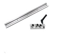 Guide linéaire double axe intégré SGR20, rail SGR20N de 60 mm + bloc à rouleaux SGB20 SGB20N for pièces CNC, machines à bois de bricolage(SGB20N-3 with lock,300mm)