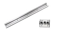Guide linéaire double axe intégré SGR20, rail SGR20N de 60 mm + bloc à rouleaux SGB20 SGB20N for pièces CNC, machines à bois de bricolage(SGB20N-3 wheel,600mm)