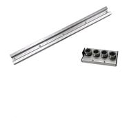Guide linéaire double axe intégré SGR20, rail SGR20N de 60 mm + bloc à rouleaux SGB20 SGB20N for pièces CNC, machines à bois de bricolage(SGB20N-4 wheel,400mm)
