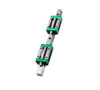 Guide linéaire Ensemble CNC (2 rails linéaires carrés + 4 chariots coulissants + 1 vis à billes + support d'extrémité + accouplement + boîtier d'écrou)(HGR20-300 1605-300)