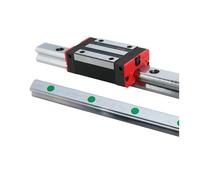 Guide linéaire, guide coulissant linéaire miniatur Rail de guidage linéaire carré HGH15CA 2 pièces + bloc 4(550mm)