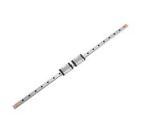 Guide Linéaire MGN12H 500mm, Rail Coulissant en Acier Inoxydable, Jeu de Rails Linéaires avec 2 Curseurs MGN12H