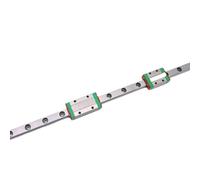 Guide linéaire, rail de guidage à glissière linéai 1 guide de rail linéaire MGN9 largeur 9 mm longueur 150 250 350 450 550 650 750 mm avec 1 chariot de bloc MGN9H(450mm)