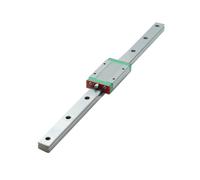 Guide linéaire, rail de guidage à glissière linéai 1 guide linéaire + 1 rail linéaire miniature MGN15H 100 mm-500 mm(200mm)