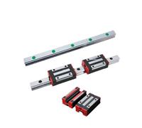 Guide linéaire, rail de guidage à glissière linéai Rail de guidage linéaire carré HGR15 2 pièces + chariot à bloc coulissant HGW15CC 4 pièces for gravure de routeur CNC(950mm)