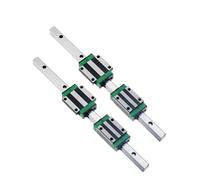 Guide linéaire, rail de guidage à glissière linéai Rail de guidage linéaire carré HGR20 2 pièces avec 4 brides HGH20CA for gravure de routeur CNC(1300mm)