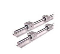 Guide linéaire, rail de guidage à glissière linéai Rail linéaire SBR20 200 mm-1500 mm 2 pièces Guide linéaire SBR20 + 4 pièces Blocs SBR20UU(Only 4pcs block)