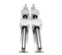 Guide linéaire SBR 2 pièces SBR12 / SBR16 / SBR20 1200 mm 1300 mm + 4 blocs de roulement linéaires SBR12/16/20UU for pièces CNC(SBR20UU,650mm)