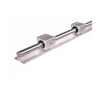 Guide linéaire Support de rail linéaire 2 pièces + 4 roulements à billes + embout de vis à billes usiné + boîtier d'écrou + jeu de coupleurs(1605-1500 SBR20-1500)