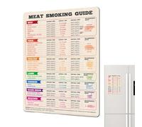 Guide magnétique pour fumage de viande, guide de température pour fumoir, aimant à viande, tableau de température, accessoires de cuisine pour fumage de barbecue, référence de cuisine imperméable