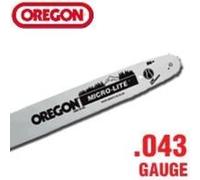 Oregon Single Rivet Guide-chaîne de 40cm, Pas 3/8" Low-Profile, Jauge 1,1mm, Monte A041, pour équiper les Tronçonneuses Bosch, Dolmar, Gardol, Greenworks, McCulloch, Stiga, 16-inch Length