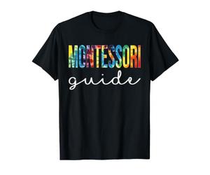 Guide Montessori Tie Dye Retro Rainbow pour la rentrée T-Shirt