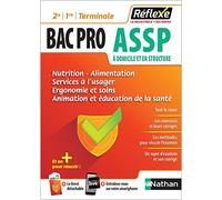Guide - Nutrition-Alimentation, Services à l'usager, Ergonomie et Soins, Animation et éducation de la santé - Bac Pro ASSP - Réflexe - 2024