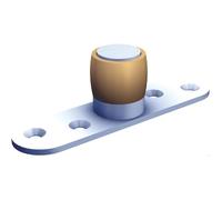 Guide olive - MANTION - 1099 - Laiton - 30x30 mm - Jaune