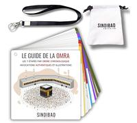 Guide Omra avec Illustrations Invocations et Sac de Rangement Islam Ihram
