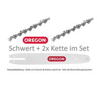 Guide OREGON Double Guard 40cm & 2x chaîne de tronçonneuse 91P055E - STIHL MS MSE E 543484