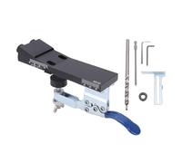 Guide Perceuse à Angle 15 Degrés, Gabarit De Perçage à Trou De Poche Avec Serrage Rapide - Maintien Ferme, Éjection de Débris Efficace Pour Assemblage en L ou T