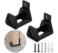 Guide Plancher Rail RéGlable - 2 Pièces - Noir - Coulissante à gauche - Ajustable 30-42 mm