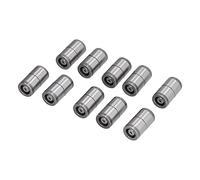 Guide Post Sleeve, 10 Set Mold Guide Post Accessories, High Positioning Auxiliary Dia20x12mm, Vacuum Heat Treated 20Cr Material with HRC58 62 Hardness for Accurate Mold Making