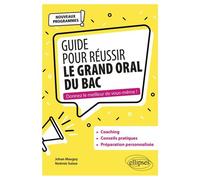 Guide Pour Réussir Le Grand Oral Du Bac