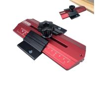 Guide pour scie circulaire de table - Serre-joint de précision en métal - Dispositif de coupe avec butée pour scie circulaire de table - Pour tiroirs, construction de meubles, cabinets et