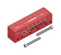 Guide pour Trou de Perçage - Gabarit Localisateur De Trous De Guide - Localisateur Centre Pour Tige Ronde,Pour Le Travail Du Bois Le Poinçonnage L'Ébénisterie La Menuiserie Le Positionnement