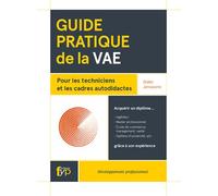 Guide pratique de la vae pour les techniciens et... - Didier Janssoone - Fyp - broché - Etude