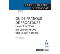 Guide pratique de procedure devant la cour europeenne des droits de l homme 1ère édition - Jean-Luc Sauron - Lgdj - broché - Guide