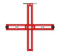 Guide professionnel de perçage de tiroir en alliage d'aluminium pour le travail du bois - Aide au positionnement de trous pour l'installation de meubles - Assistant de perçage de précision