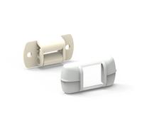 Guide sangle volet roulant fixation horizontale blanc