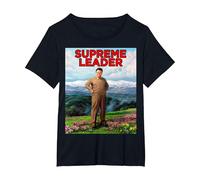 Guide Suprême - Leader glorieux Kim Jong Il - Kim Jong Un T-Shirt, Femme Grandes Tailles, Noir, 2X