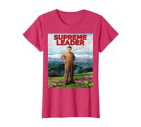Guide Suprême - Leader glorieux Kim Jong Il - Kim Jong Un T-Shirt, Femme, Rouge Chiné, 3XL