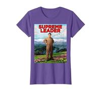 Guide Suprême - Leader glorieux Kim Jong Il - Kim Jong Un T-Shirt, Femme, Violet Chiné, XS