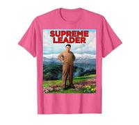 Guide Suprême - Leader glorieux Kim Jong Il - Kim Jong Un T-Shirt, Homme, Rose Chiné, XL