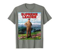 Guide Suprême - Leader glorieux Kim Jong Il - Kim Jong Un T-Shirt, Homme, Vert Kaki chiné, XL