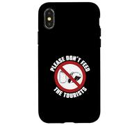 Guide Touristique Amusant « Please Don't Feed The Tourists » Coque pour iPhone X/XS
