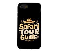 Guide Touristique de Safari ludique avec Chapeau et Feuilles Coque pour iPhone SE (2020) / 7/8