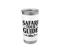 Guide touristique Safari Amoureux des voyages d'aventure Gobelet isotherme en acier inoxydable double paroi