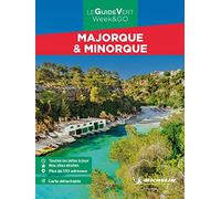 Collectif – Guide Vert WE&GO Majorque & Minorque – 1 plan détachable – Éd. 2023 – Broché