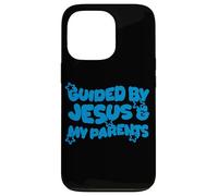 Guided by Jesus and My Parents Christian Kid Christianisme Coque pour iPhone 13 Pro