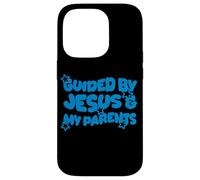 Guided by Jesus and My Parents Christian Kid Christianisme Coque pour iPhone 14 Pro