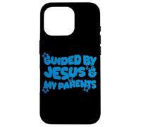 Guided by Jesus and My Parents Christian Kid Christianisme Coque pour iPhone 16 Pro