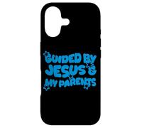 Guided by Jesus and My Parents Christian Kid Christianisme Coque pour iPhone 17