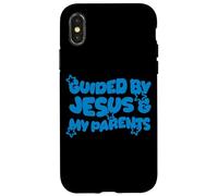 Guided by Jesus and My Parents Christian Kid Christianisme Coque pour iPhone X/XS