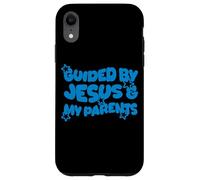 Guided by Jesus and My Parents Christian Kid Christianisme Coque pour iPhone XR