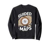 Guided by Maps Carte Topographique Randonneur Sweatshirt